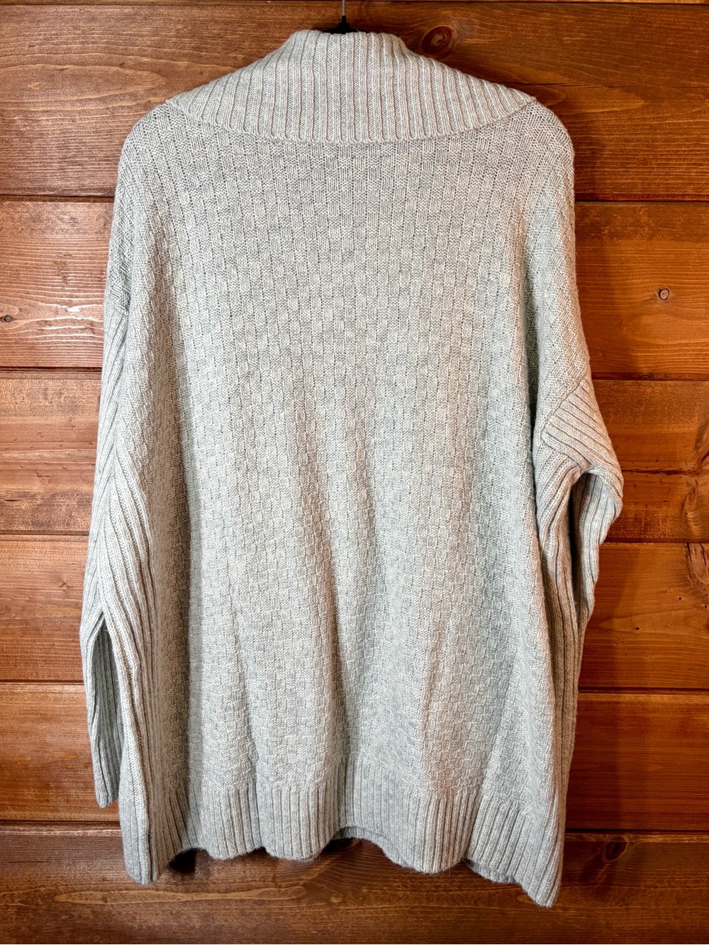 CAbi NWOT Open-Front Shawl Collar Cardigan - Light Gray Size Large 💕🩶 - Picture 5 of 7